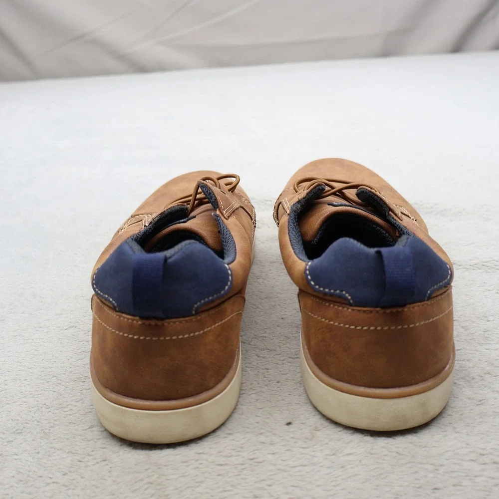 Deer Stags Big Boys 7M Oxford Sneakers‎ Brwn Faux Leather Casual Walk Conrad JR